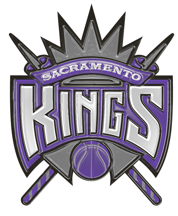 Sacramento Kings Plastic Effect Logo vinyl decal